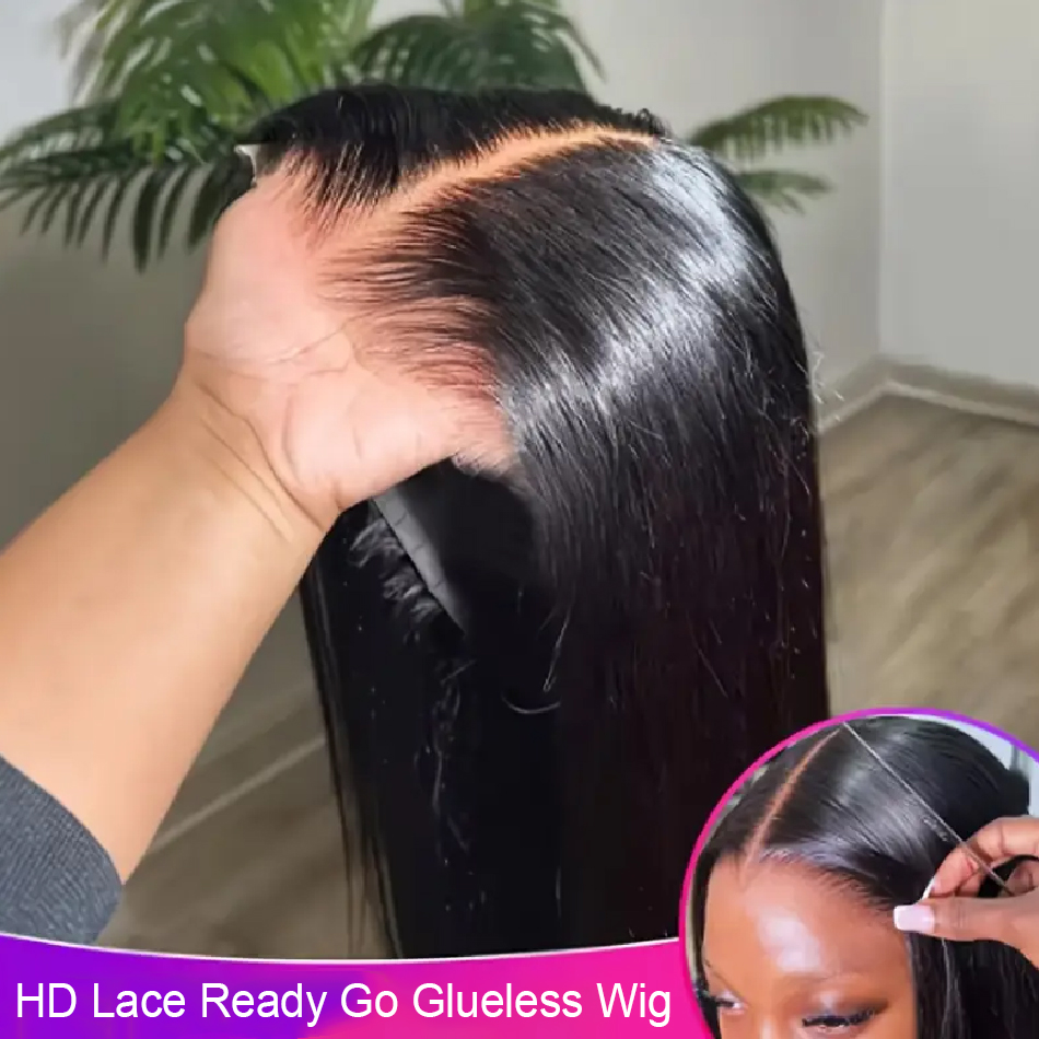 Glueless Wear And Go Human Hair Wig - วิกผมแท้แบบไม่ต้องใช้กาว 9x6 ทรงตรง พร้อมเชือกผูก HD Lace
