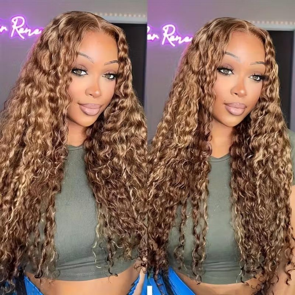 วิกผมไฮไลท์ออมเบร 427 สีน้ำผึ้ - Lace Front Wigs บทวิจารณ์และราคา