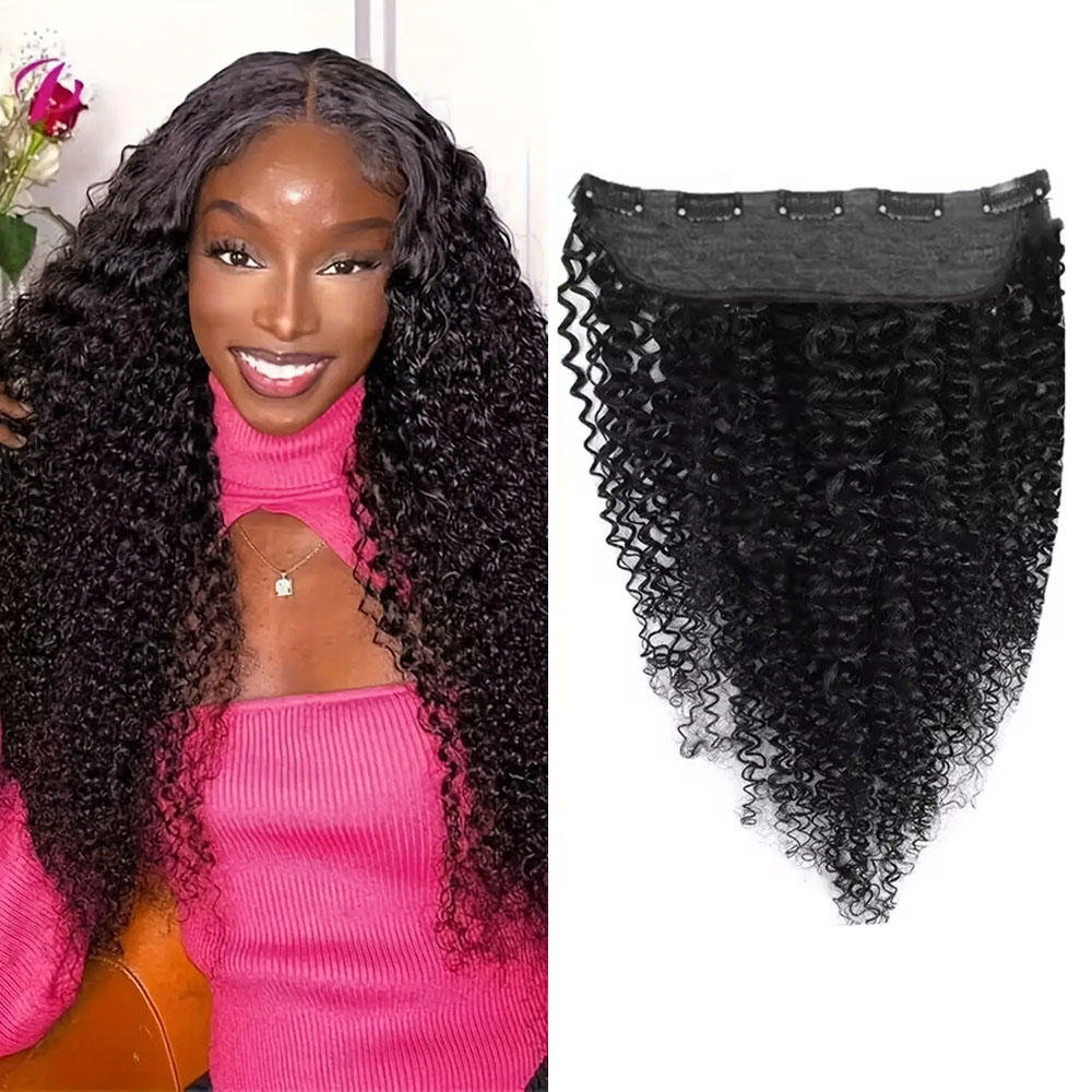 1 ชิ้นคลิปใน One Piece Hair Ex - Seamless Clip In Hair Extensions Human Hair บทวิจารณ์และราคา