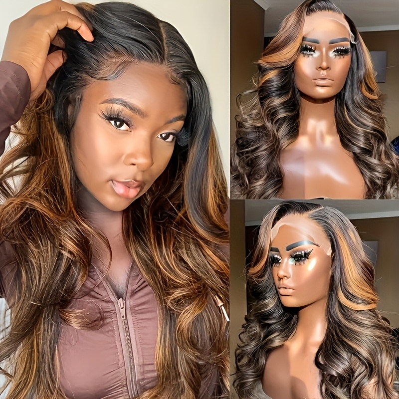 P1B30 วิกผมแท้ลอนคลื่นธรรมชาติ - Hd Lace Frontal Wig Human Hair Pre Plucked บทวิจารณ์และราคา
