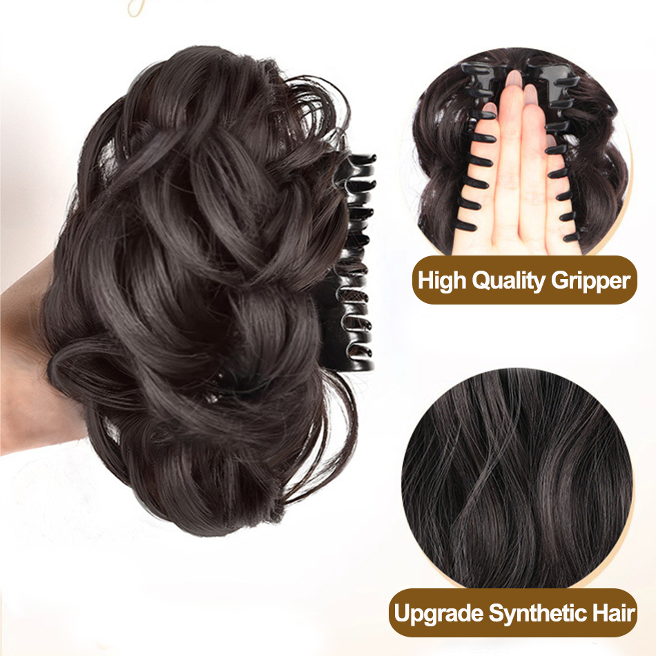สังเคราะห์ Messy Bun ผมชิ้น Cl - Claw Clip Messy Bun Hair Piece บทวิจารณ์และราคา