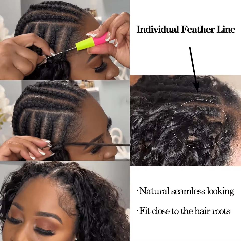 ผมต่อแบบโครเชต์เส้นผมมนุษย์แท้ - Invisible Tape In Extensions Real Hair บทวิจารณ์และราคา
