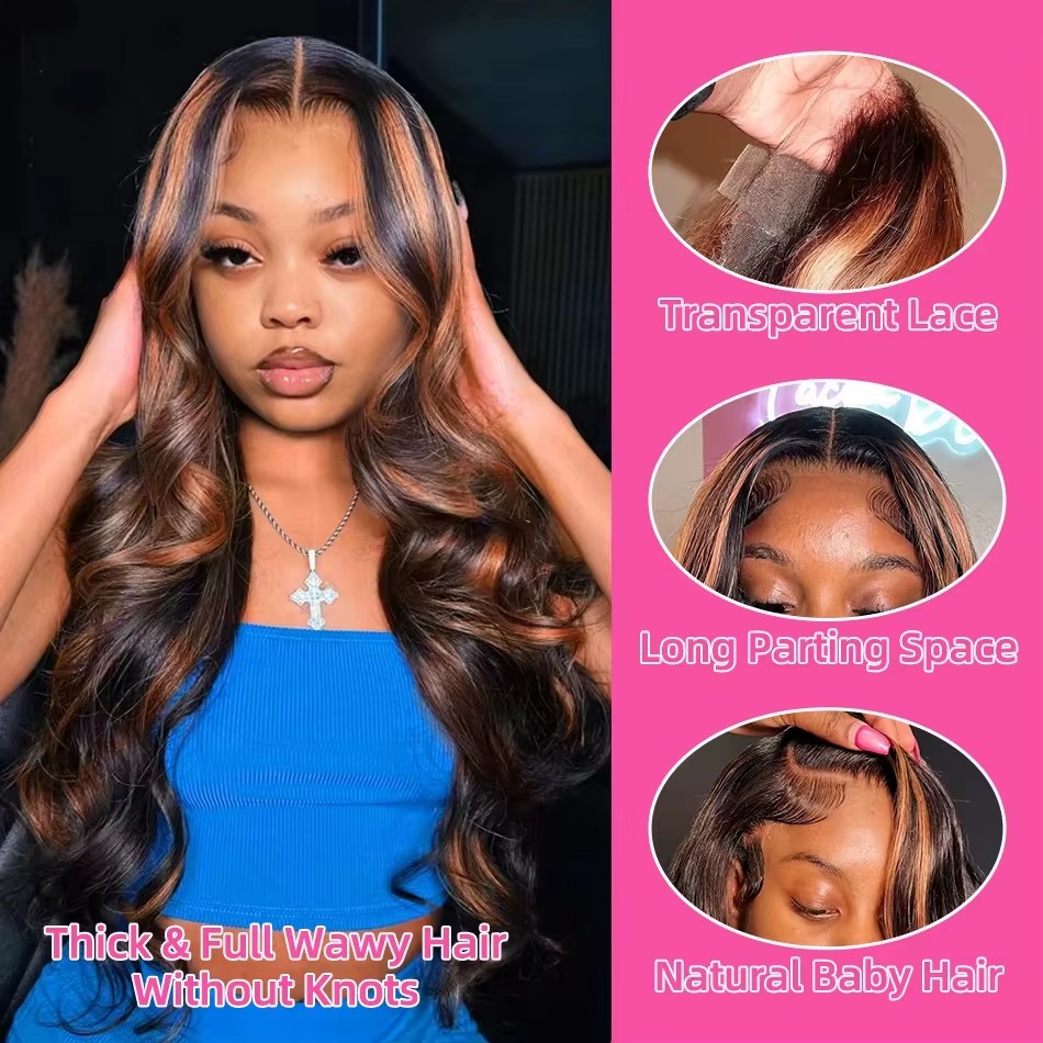 วิกผมหน้าผากลูกไม้แบบไฮไลท์ออม - Lace Front Wigs บทวิจารณ์และราคา