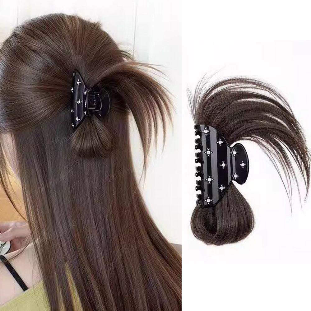 กิ๊บติดผมทรงบันฟูฟ่องแบบหนีบ ท - Claw Clip Messy Bun Hair Piece บทวิจารณ์และราคา