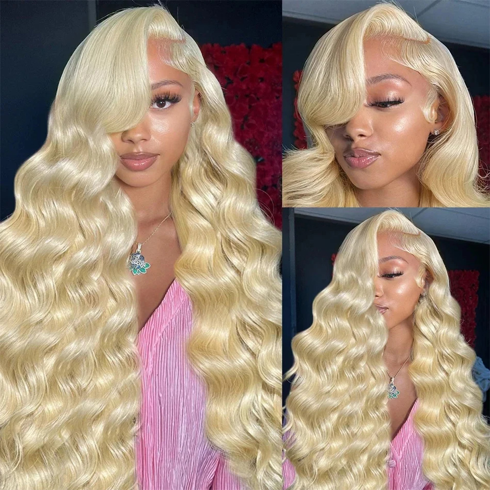 613 วิกผมลูกไม้โปร่งใส 13x6 HD - 613 Blonde Body Wave Lace Front Wig บทวิจารณ์และราคา