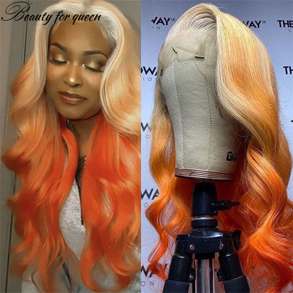 วิกผมลูกไม้โปร่งใสสีส้ม รุ่น G - 613 Blonde Body Wave Lace Front Wig บทวิจารณ์และราคา