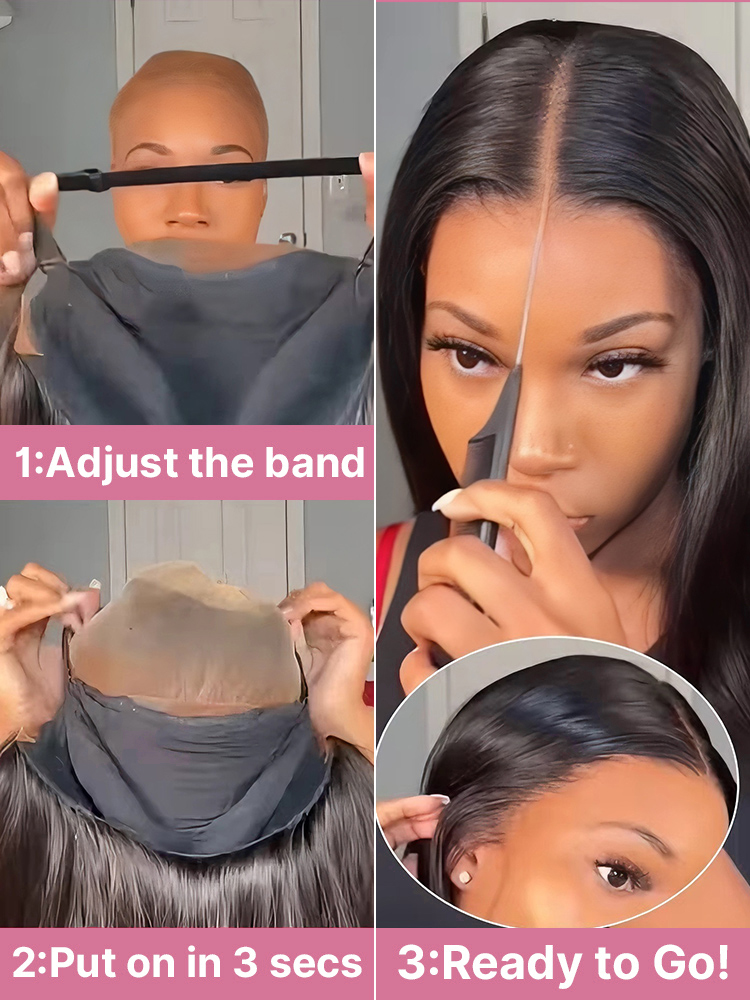 วิกผมลูกไม้ด้านหน้าทรงตรงแบบ B - Glueless Wear And Go Human Hair Wig บทวิจารณ์และราคา