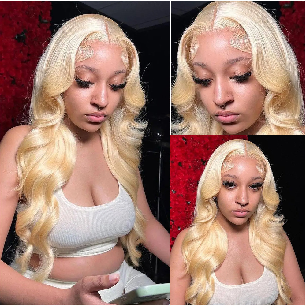 วิกผมลูกไม้โปร่งใส HD ขนาด 13x - 613 Blonde Body Wave Lace Front Wig บทวิจารณ์และราคา