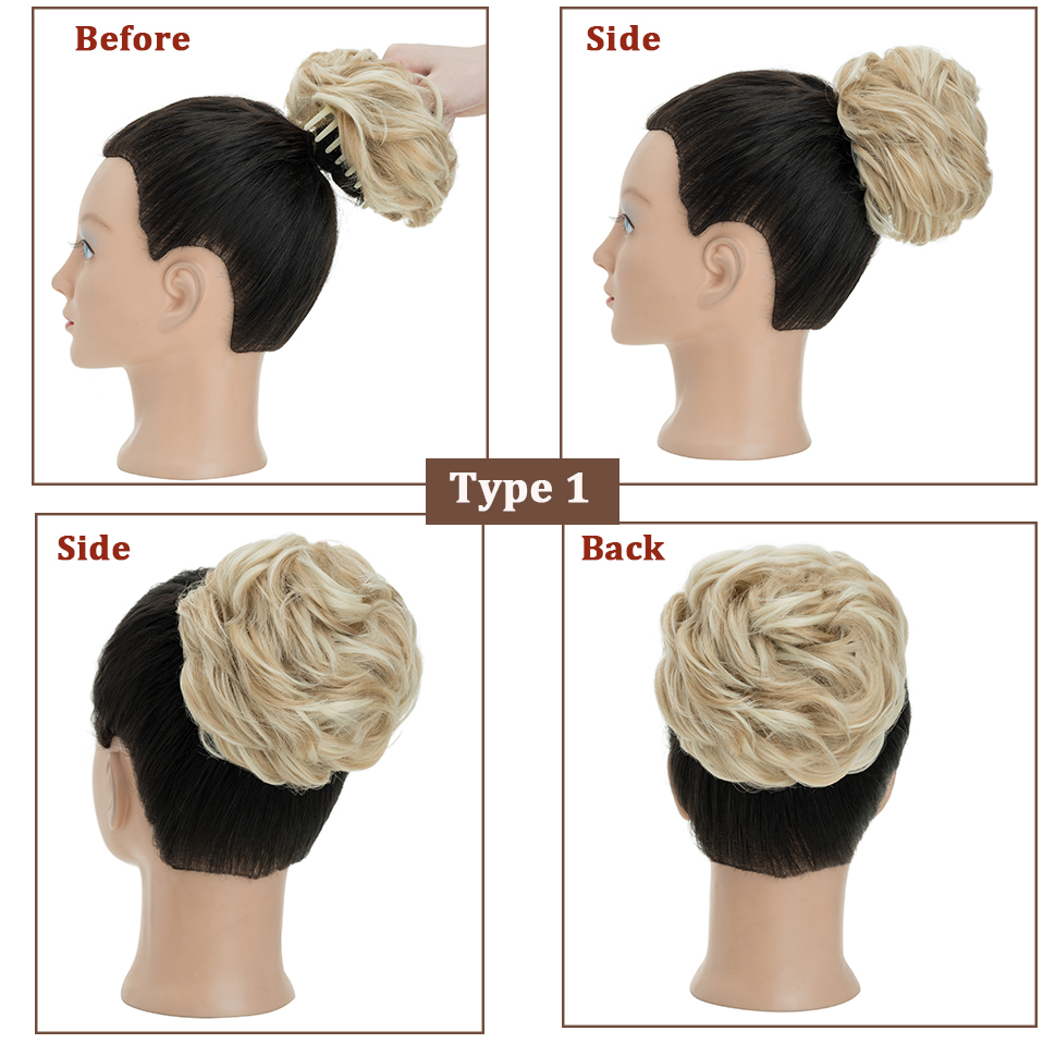 Benehair Messy Hair Bun สังเคร - Claw Clip Messy Bun Hair Piece บทวิจารณ์และราคา