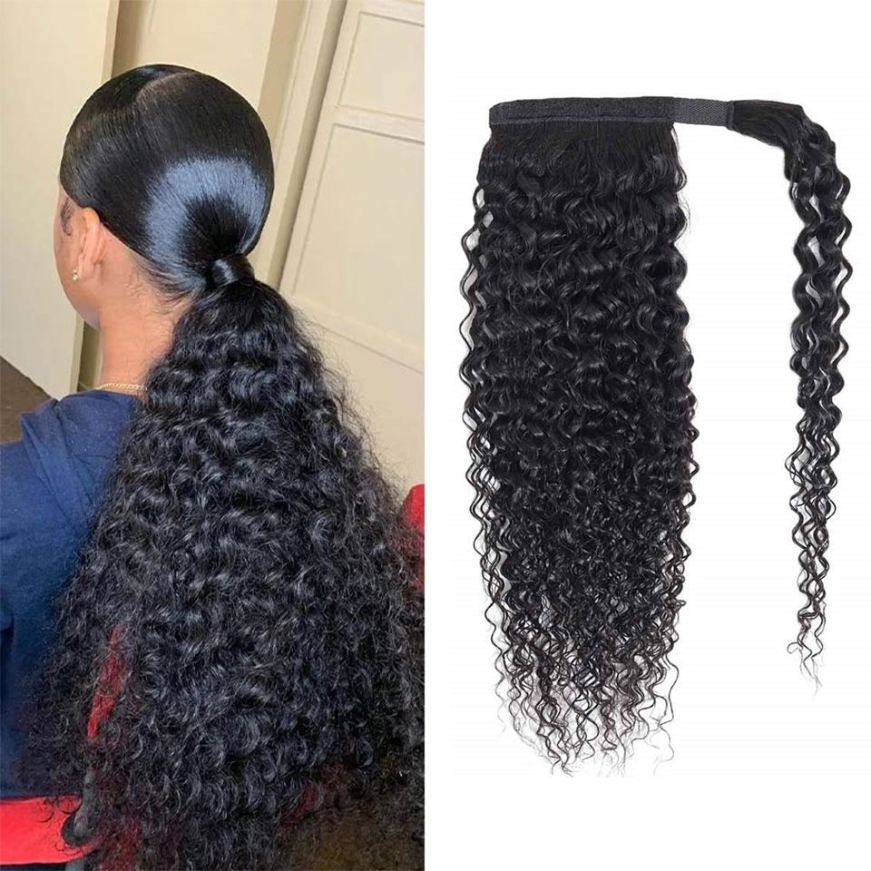 ผมหางม้าแบบพันรอบ ทำจากผมมนุษย - Seamless Clip In Hair Extensions Human Hair บทวิจารณ์และราคา