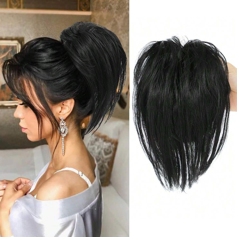 ผมปลอมแบบหนีบ ทรงหางม้าตรง ยุ่ - Claw Clip Messy Bun Hair Piece บทวิจารณ์และราคา