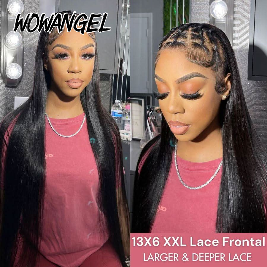 วิกผมตรง WOWANGEL แบบผูกเชือกด - Lace Front Wigs บทวิจารณ์และราคา
