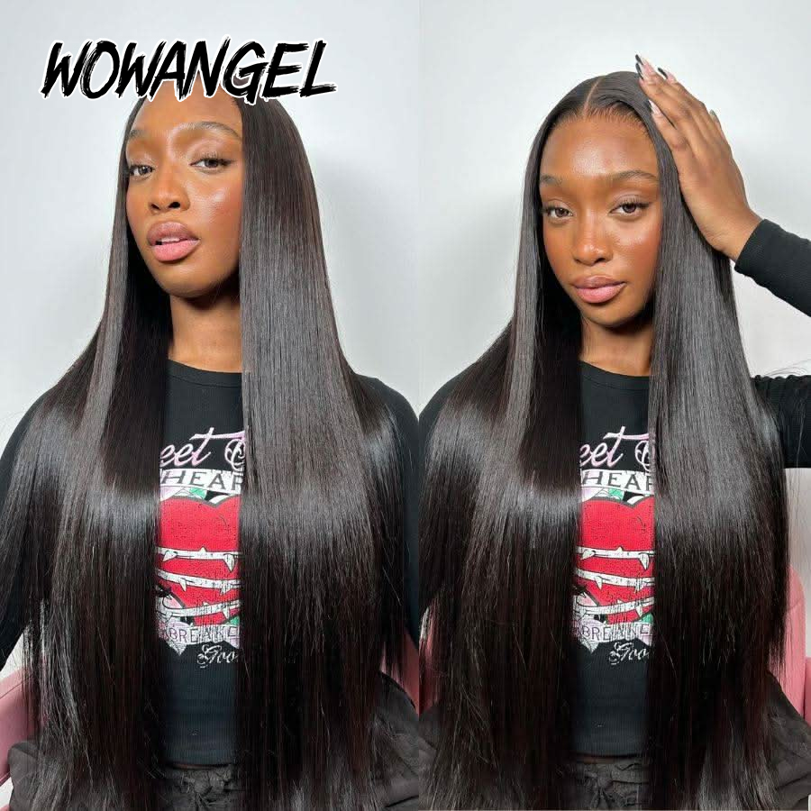 วิกผมตรง WOWANGEL แบบผูกเชือกด - Lace Front Wigs บทวิจารณ์และราคา