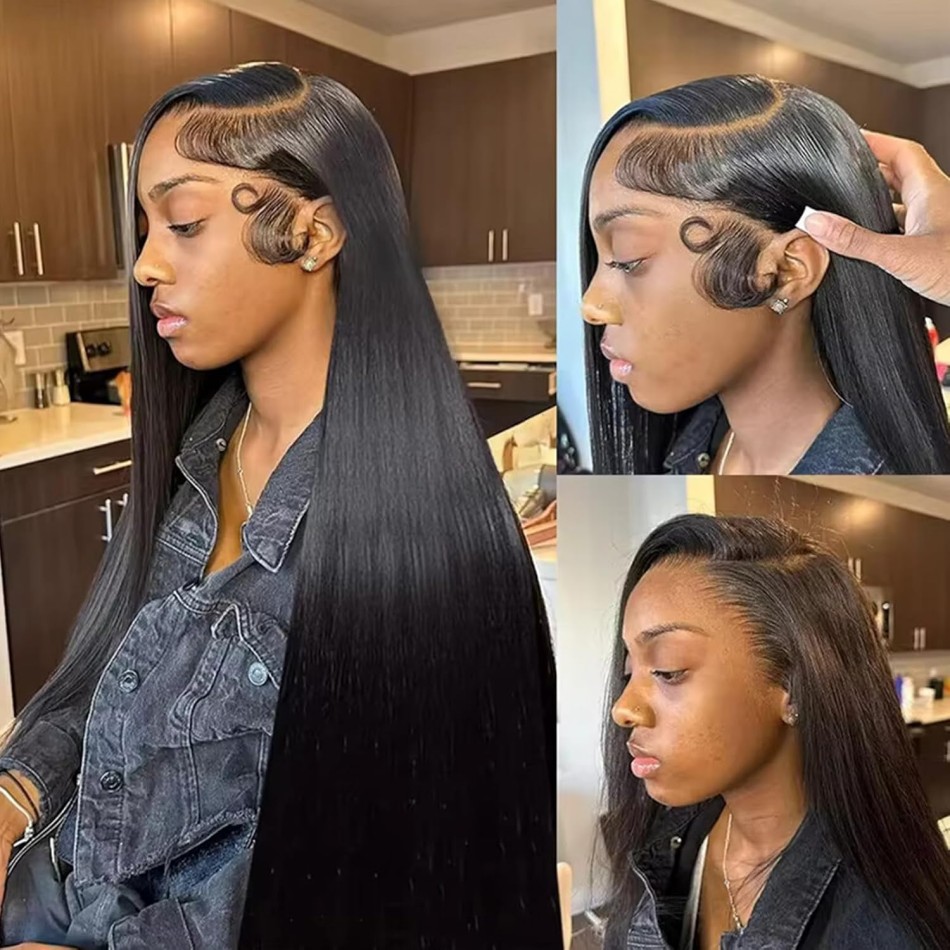 วิกผมตรงจากผมแท้ 40 นิ้ว ความห - Hd Lace Frontal Wig Human Hair Pre Plucked บทวิจารณ์และราคา