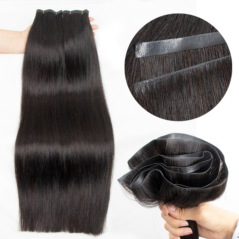 เทปยาวที่มองไม่เห็น PU Weft Hu - Invisible Tape In Extensions Real Hair บทวิจารณ์และราคา