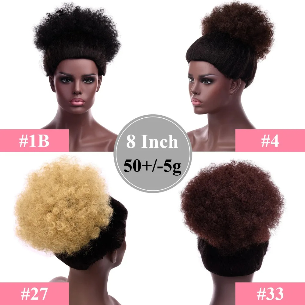 AfroพัฟDrawstringหางม้าสําหรับ - Drawstring Afro Curly Puff Ponytail บทวิจารณ์และราคา