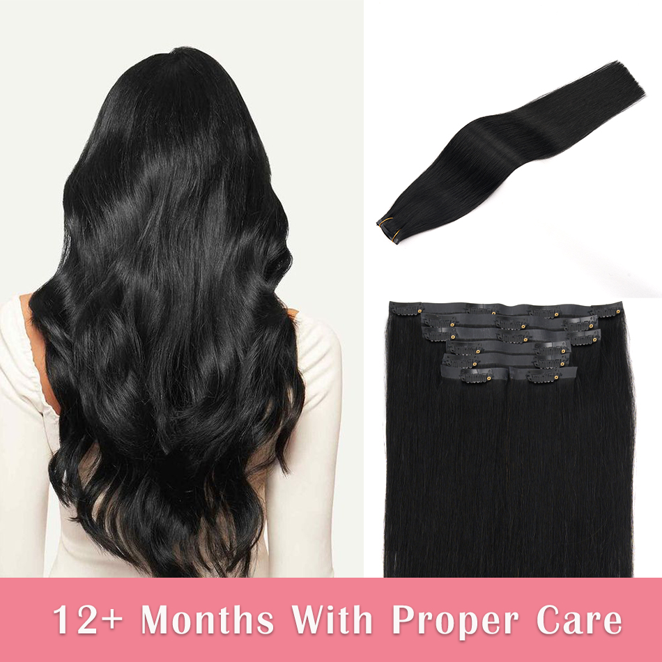 ต่อผมแบบคลิปไร้รอยต่อ ผมแท้ 7  - Seamless Clip In Hair Extensions Human Hair บทวิจารณ์และราคา