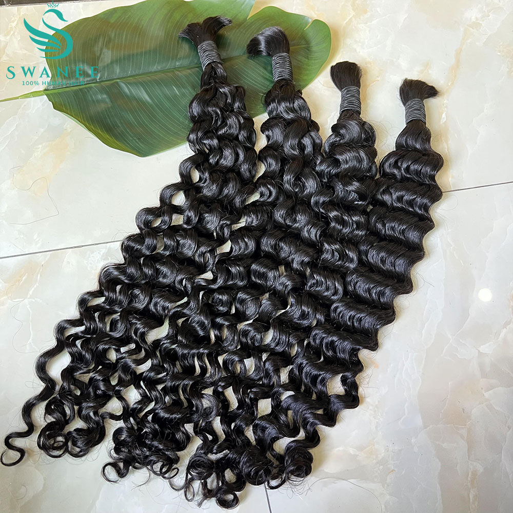 ผมแท้ 100% แบบ Water Wave สำหร - Water Wave Bulk Human Hair For Braiding บทวิจารณ์และราคา