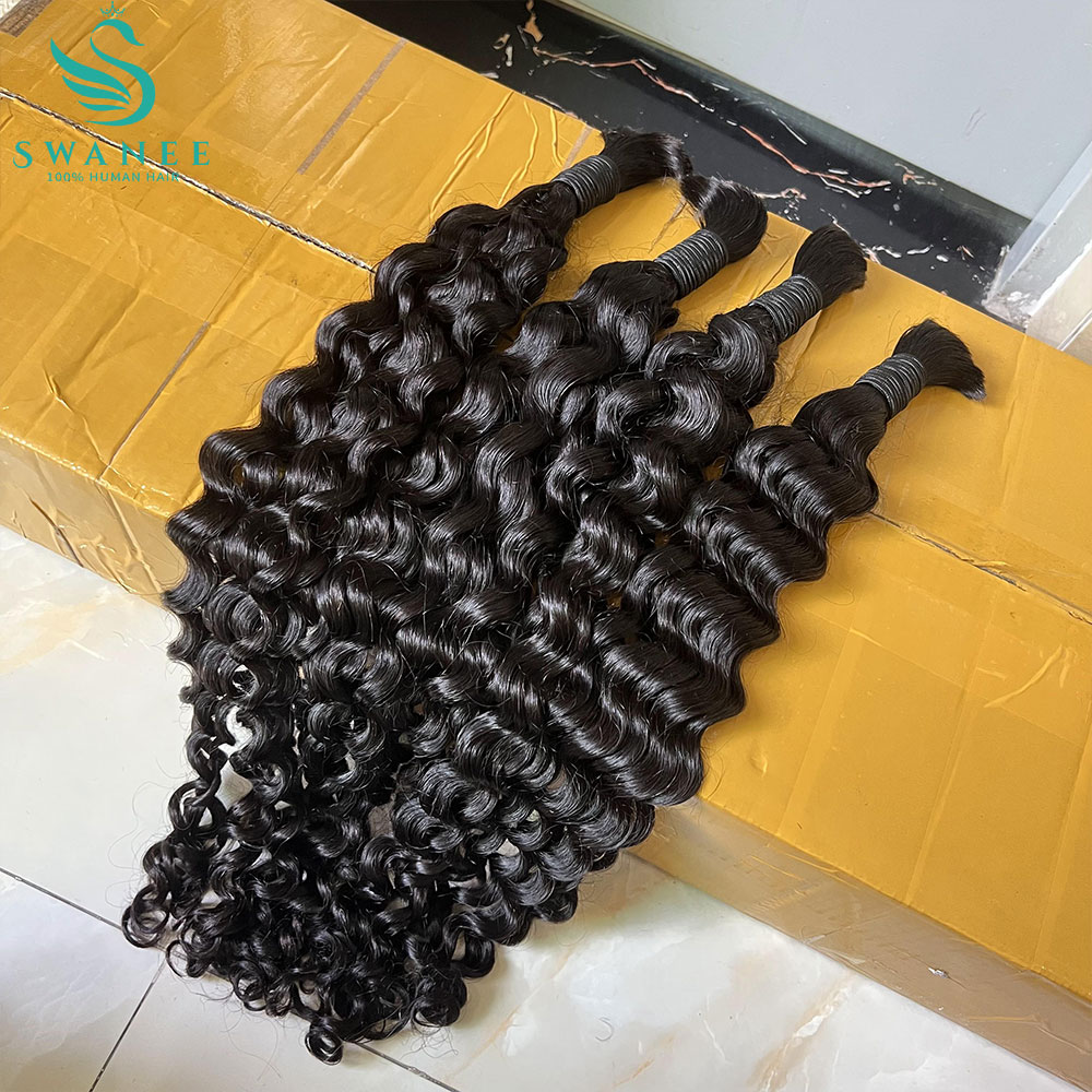 ผมแท้ 100% แบบ Water Wave สำหร - Water Wave Bulk Human Hair For Braiding บทวิจารณ์และราคา