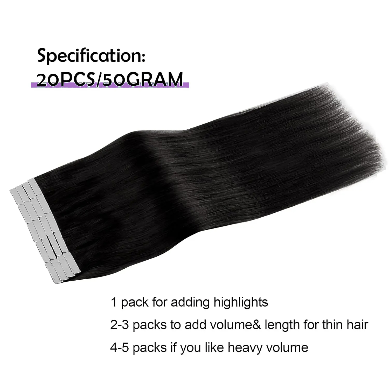 เทปตรงผิวที่ยืดผมผมบราซิลเลี่ย - Invisible Tape In Extensions Real Hair บทวิจารณ์และราคา
