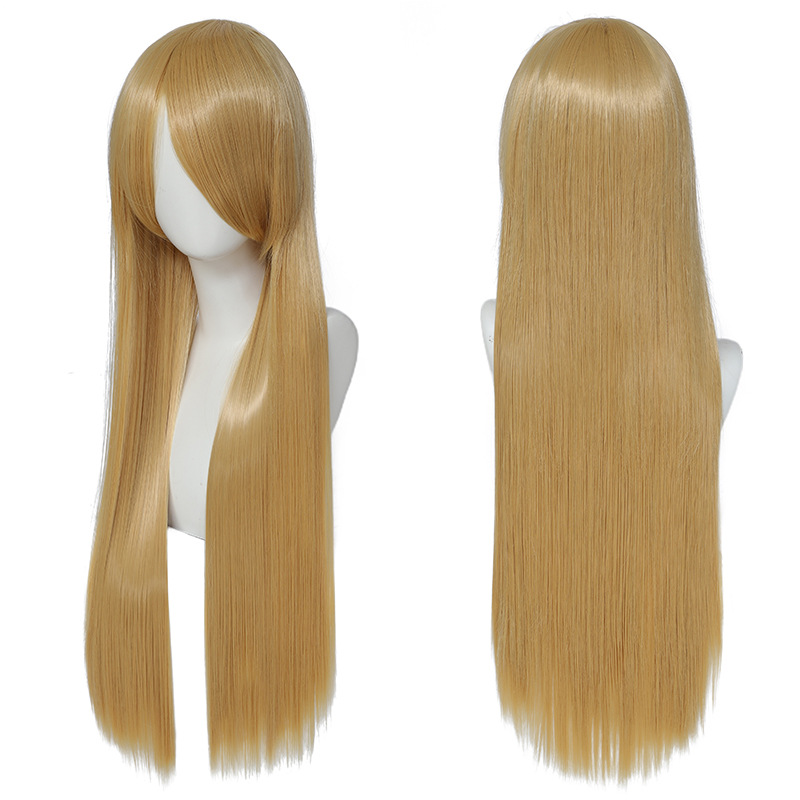 สีสันสดใสผมยาวตรงสังเคราะห์สีข - Synthetic Braided Wigs For Black Women บทวิจารณ์และราคา